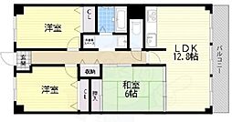 ヴィオレット宝塚 3LDKの間取図画像