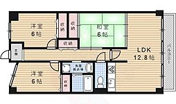ヴィオレット宝塚 3LDKの間取図画像