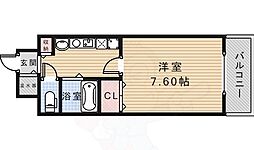 エコロジー宝塚レジデンス 1Kの間取図画像