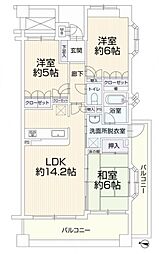 サンクレイドル八王子北野台 3LDKの間取り
