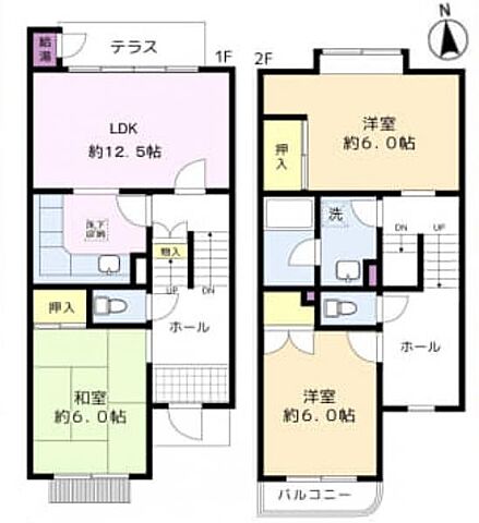 間取り グリーンヒル寺田87号棟 1階/-