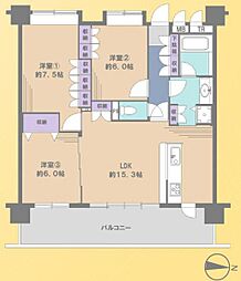 間取図画像 3LDK