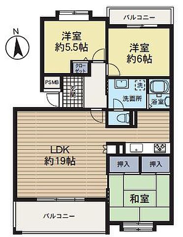 間取り エミネンス長池南 4階/-