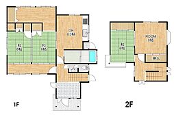 湖南市下田貸家 5DKの間取り