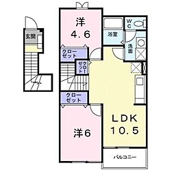 フロントパークこうかII 2階/-