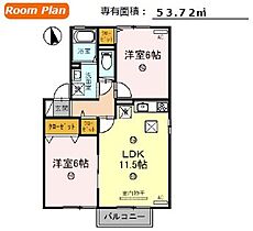 シャインヒル　A棟  ｜ 滋賀県甲賀市水口町北泉１丁目（賃貸アパート2LDK・1階・53.72㎡） その2