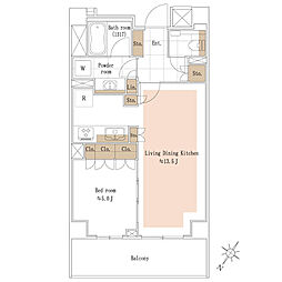 間取図画像 1LDK