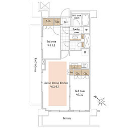 間取図画像 2LDK