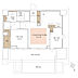 間取り：9階建ての7階部分につき眺望良好