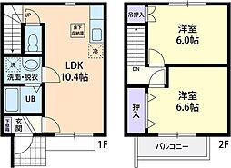 マザービレッジ 2階2LDKの間取り