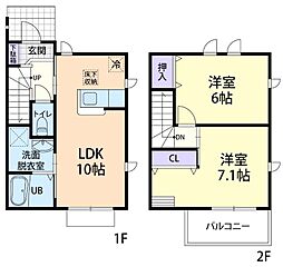 間取図画像 2LDK