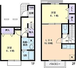 間取図画像 2LDK