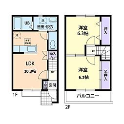 メゾン・アリエッタ 2LDKの間取図画像