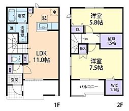 ティアコートg 2LDKの間取図画像