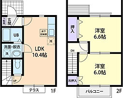 グランシャリオB 2LDKの間取図画像