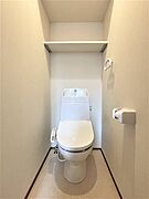 トイレは温水洗浄便座を設置してあります。
