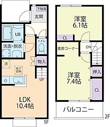 Heim Berg(ハイムベルク) 2LDKの間取図画像