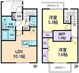 Muuto(ムート) A 2LDKの間取図画像