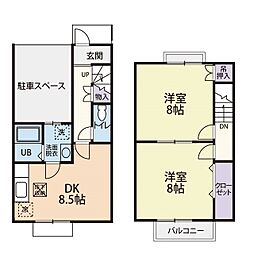 FoliarSakama 2DKの間取図画像