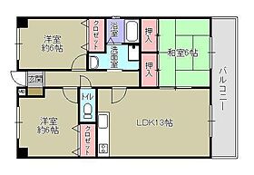 ベストエクセル 104 ｜ 福岡県久留米市善導寺町与田（賃貸マンション3LDK・1階・69.66㎡） その2