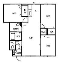 シャーメゾン舟津　Ｋｕ A101 ｜ 福井県鯖江市舟津町4丁目6-14（賃貸マンション3LDK・1階・66.81㎡） その2