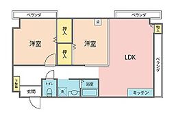 グリーンピアさばえ 2LDKの間取図画像