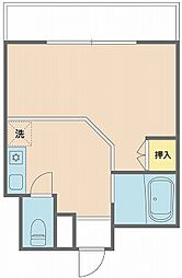 ラ・エスペランス ワンルームの間取図画像