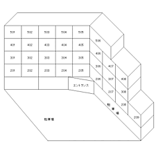 ヴィラ松本 502 ｜ 福井県福井市松本2丁目8-7（賃貸マンション1K・4階・18.40㎡） その3