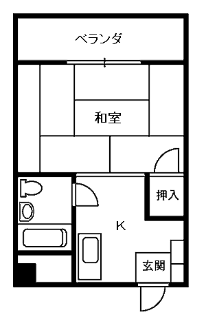 エレガント春山 405｜福井県福井市春山1丁目7-12(賃貸マンション1K・4階・26.40㎡)の写真 その2