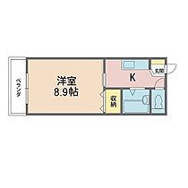 アップルコート 303 ｜ 福井県福井市月見1丁目2-1（賃貸マンション1K・3階・27.20㎡） その2