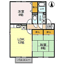 サザンヴィレッジ　B棟 203 ｜ 福井県福井市月見4丁目10-5（賃貸マンション2LDK・2階・61.30㎡） その2