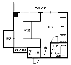 ハッピーライフ日之出 207 ｜ 福井県福井市日之出3-7-9（賃貸マンション1DK・2階・23.92㎡） その2