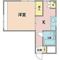 西木田コーポ J ｜ 福井県福井市西木田1丁目4-16（賃貸マンション1K・1階・26.50㎡） その2