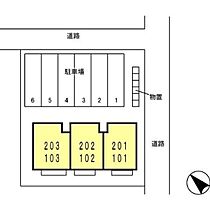 カーサ・ビアンカ 202 ｜ 福井県福井市若杉浜2丁目603-1（賃貸マンション1LDK・2階・40.98㎡） その3