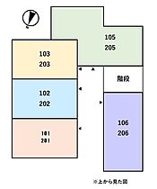 PARABOLICA 206 ｜ 福井県福井市高木中央1丁目1722番地（賃貸アパート1LDK・2階・30.43㎡） その3