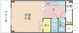 間取図画像 1K