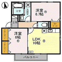 リビングタウン若杉　Ｃ 2階