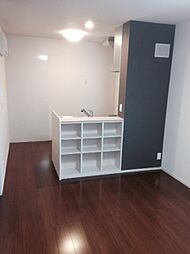 スコヤカパークきのもて 205 2階1LDKのリビング/ダイニング