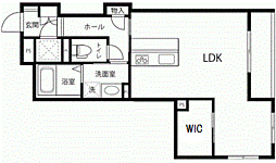 GardensLuxury 2階ワンルームの間取り