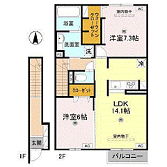 物件の間取り