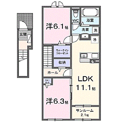 キーウエスト K 2階