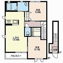 ブランシェ多田 201 ｜ 福井県小浜市多田9-49（賃貸マンション2LDK・2階・60.63㎡） その4