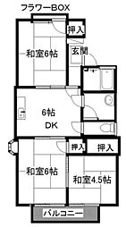 マリンスカイ本郷B棟 2階