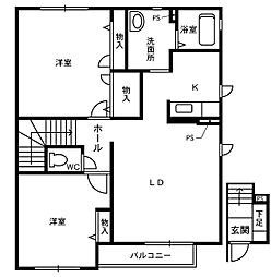 間取図画像 2LDK