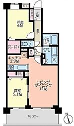 日神パレステージ東武練馬台東館 2LDKの間取図画像