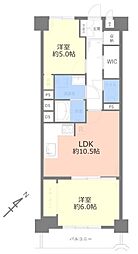 加賀町グリーンハイツ 2LDKの間取図画像