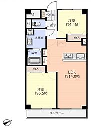 ライオンズマンション上板橋 2LDKの間取図画像