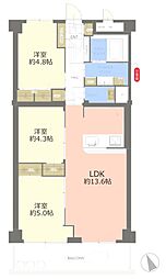 和光パーク・ファミリア 3LDKの間取図画像