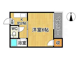 間取図画像 1K