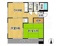 長谷アパート(通古賀) 1階